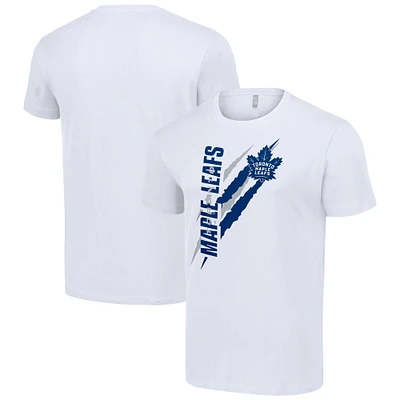Men's Starter White Toronto Maple Leafs Color Scratch T-Shirt