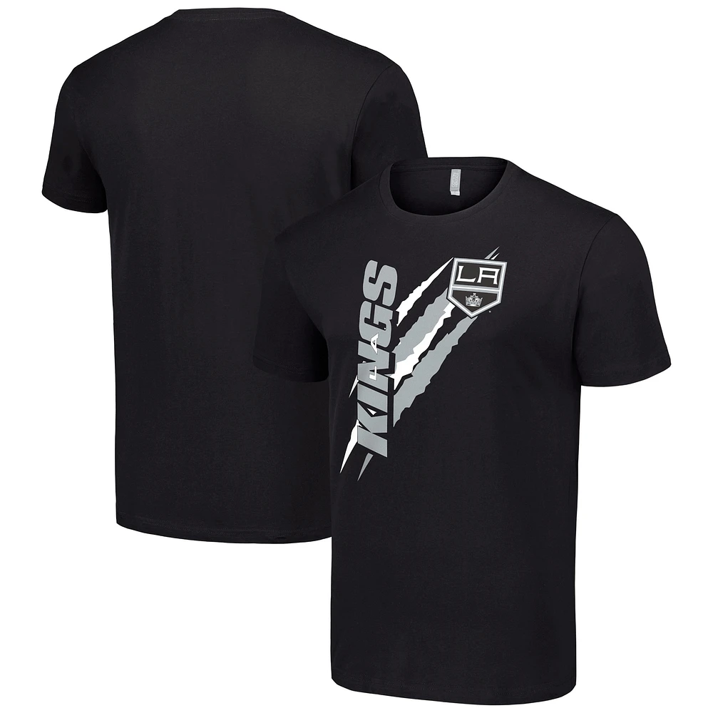 Men's Starter Black Los Angeles Kings Color Scratch T-Shirt
