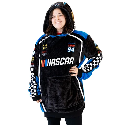 Plushible Black NASCAR Snugible 2-in-1 Blanket Hoodie and Plushie
