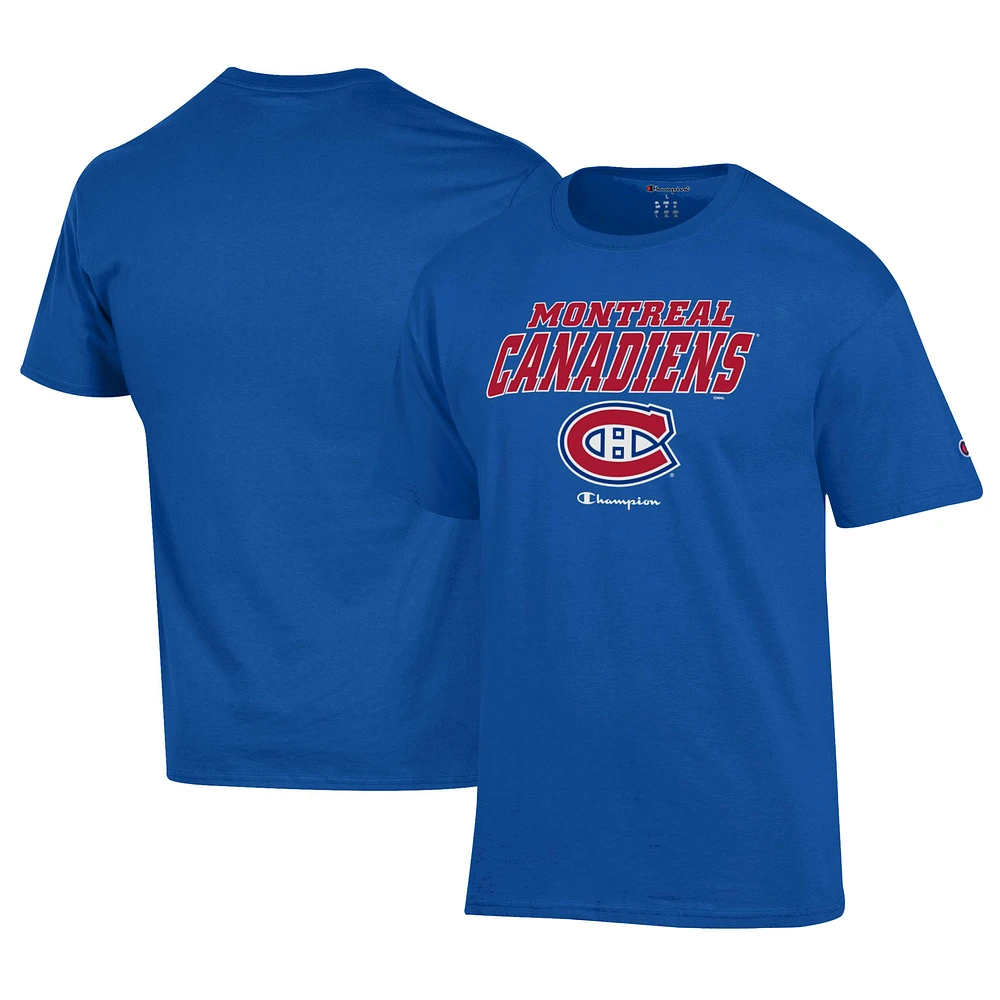 Men's Champion Royal Montreal Canadiens Jersey T-Shirt