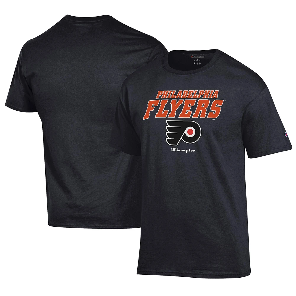 Men's Champion Black Philadelphia Flyers Jersey T-Shirt