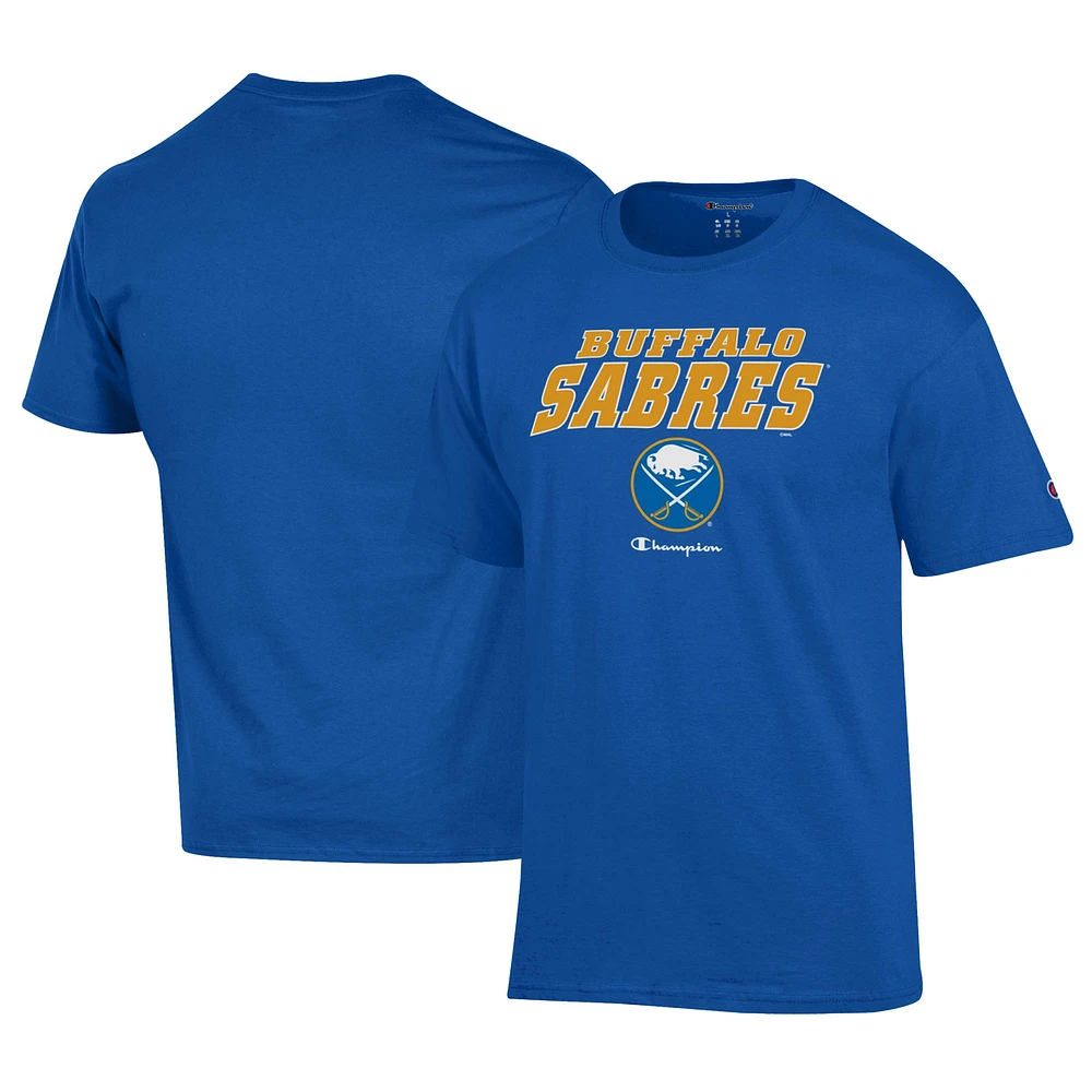 Men's Champion Royal Buffalo Sabres Jersey T-Shirt