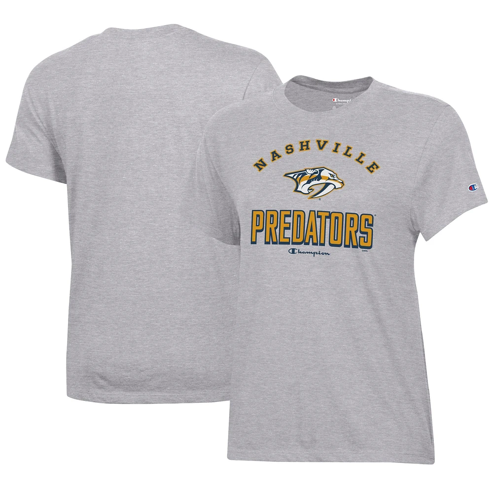 Women's Champion Heather Gray Nashville Predators Core T-Shirt