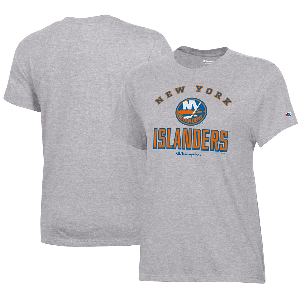 Women's Champion Heather Gray New York Islanders Core T-Shirt