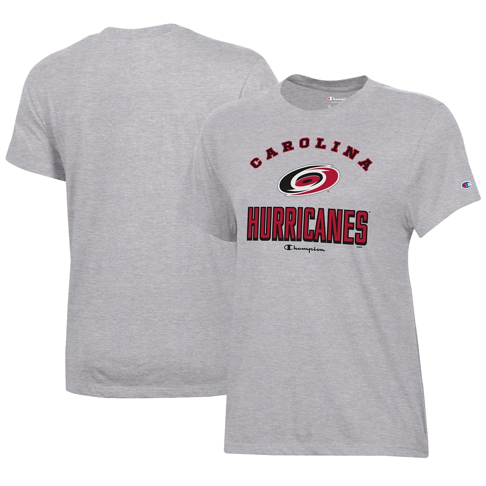 Women's Champion Heather Gray Carolina Hurricanes Core T-Shirt