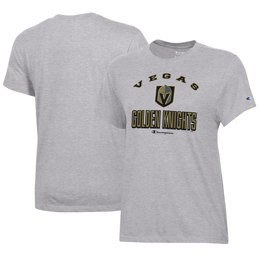 Women's Champion Heather Gray Vegas Golden Knights Core T-Shirt