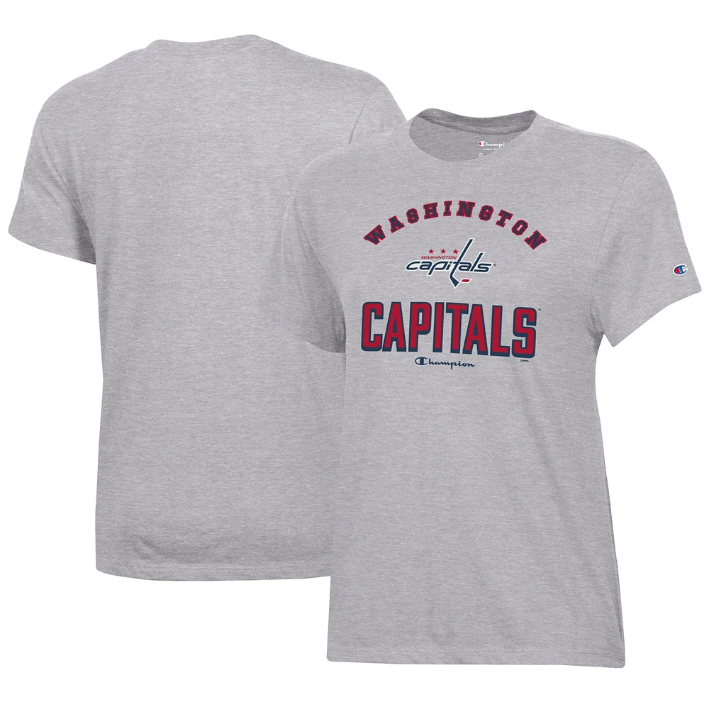 Women's Champion Heather Gray Washington Capitals Core T-Shirt