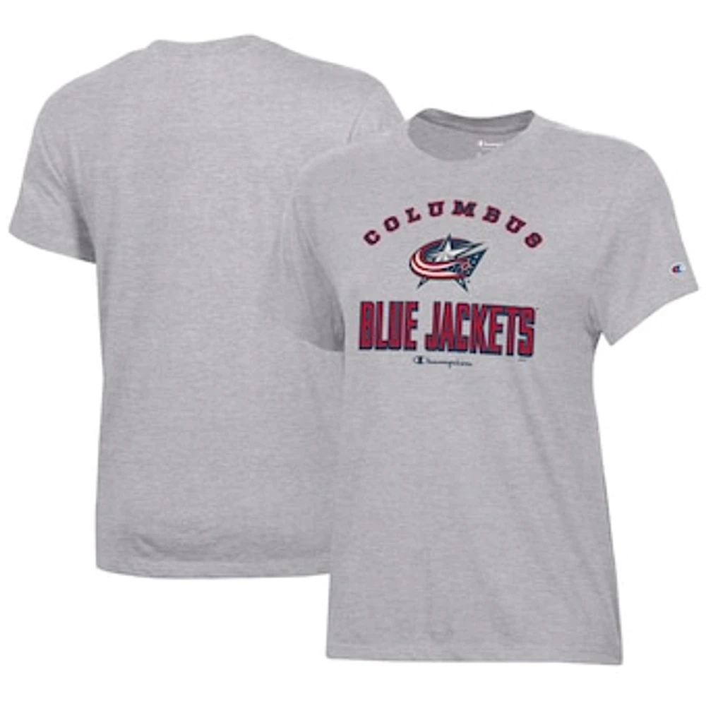 Women's Champion Heather Gray Columbus Blue Jackets Core T-Shirt
