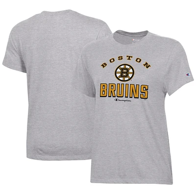 Women's Champion Heather Gray Boston Bruins Core T-Shirt