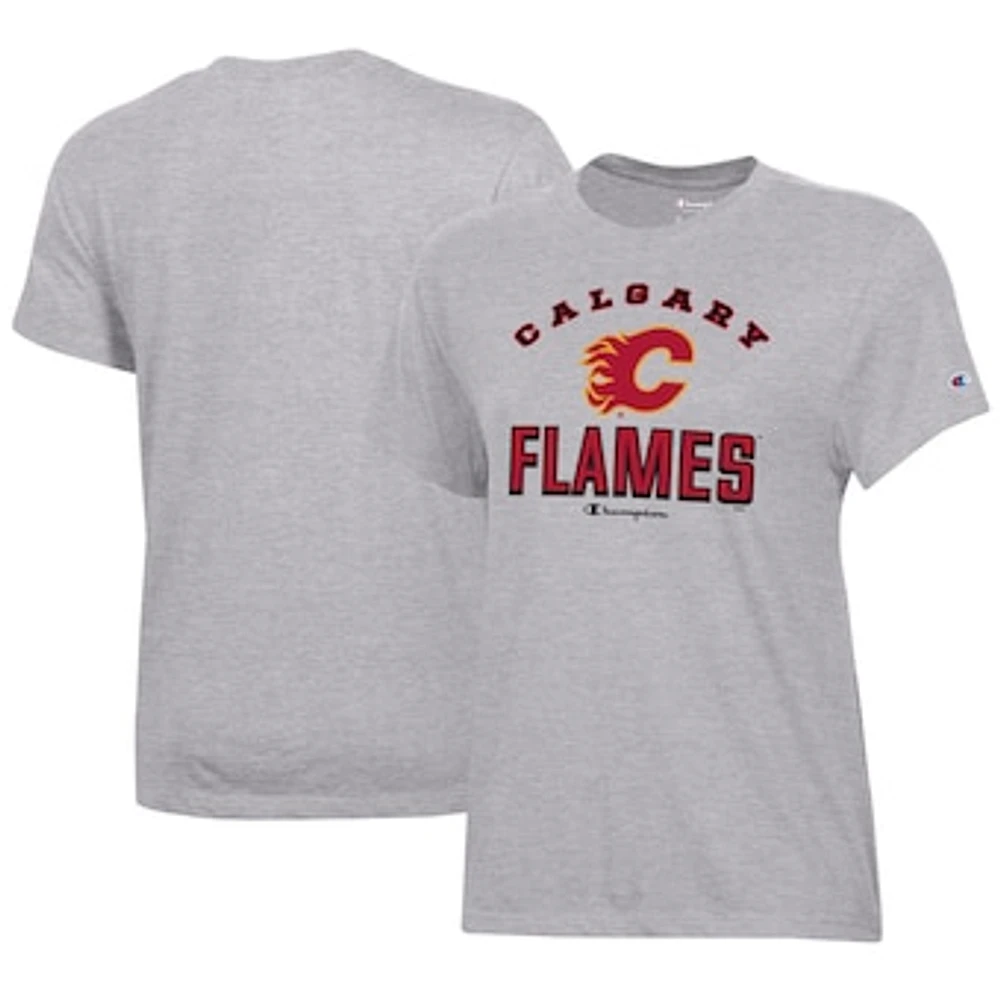 Women's Champion Heather Gray Calgary Flames Core T-Shirt