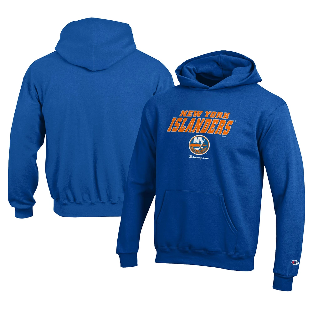 Youth Champion Royal New York Islanders Eco Powerblend Pullover Hoodie