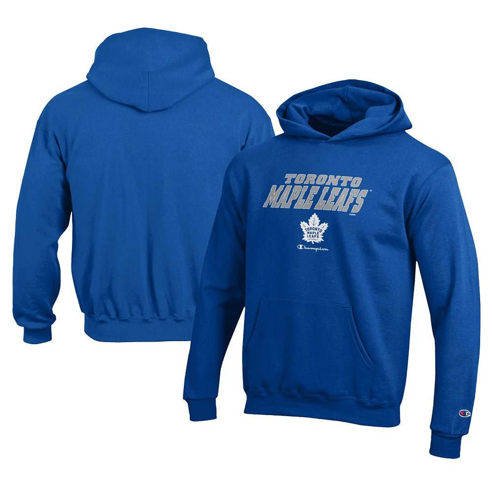 Youth Champion Royal Toronto Maple Leafs Eco Powerblend Pullover Hoodie