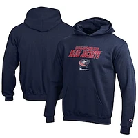 Youth Champion  Navy Columbus Blue Jackets Eco Powerblend Pullover Hoodie