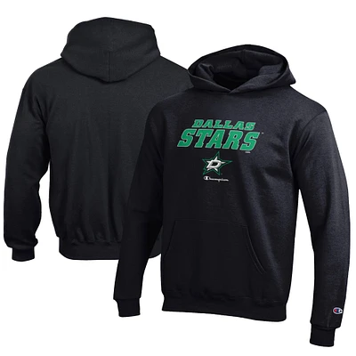 Youth Champion Black Dallas Stars Eco Powerblend Pullover Hoodie