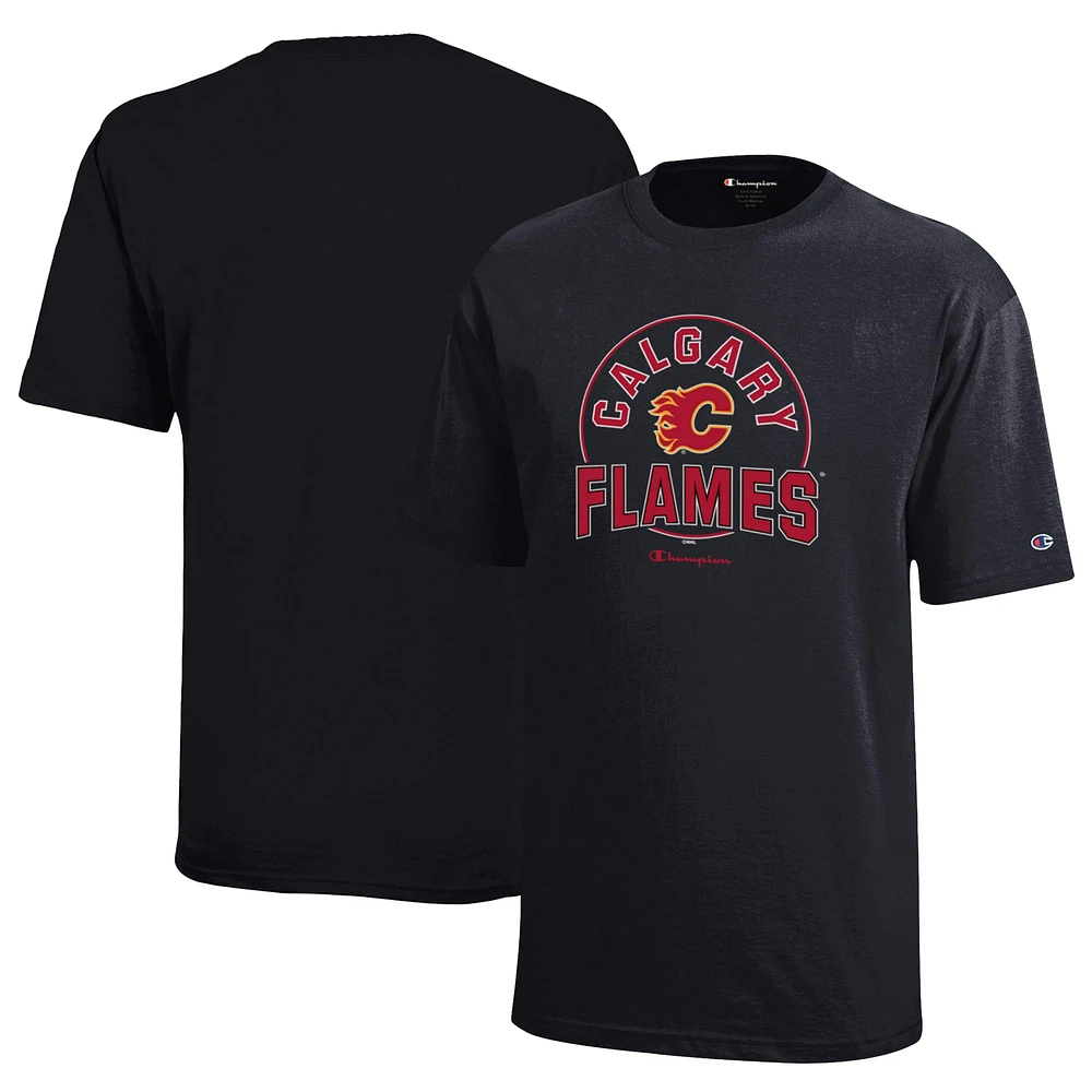 Youth Champion Black Calgary Flames Jersey T-Shirt