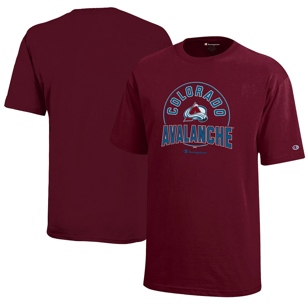 Youth Champion Burgundy Colorado Avalanche Jersey T-Shirt