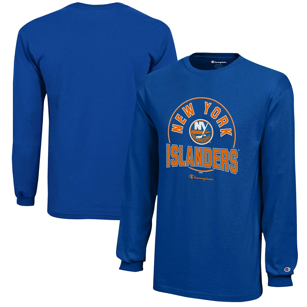 Youth Champion Royal New York Islanders Long-Sleeve Jersey T-Shirt
