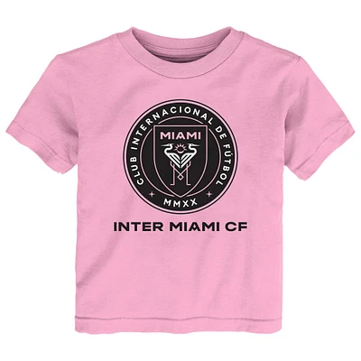 Toddler Pink Inter Miami CF Primary Logo T-Shirt