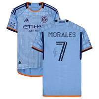 Alfredo Morelos New York City FC Autographed Match-Used #7 Blue Jersey from the 2023 MLS Season