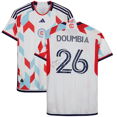 Ousmane Doumbia Chicago Fire Autographed Fanatics Authentic Match-Used #26 White Jersey from the 2023 MLS Season