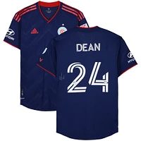 Jonathan Dean Chicago Fire Autographed Fanatics Authentic Match-Used #24 Navy Jersey from the 2023 MLS Season