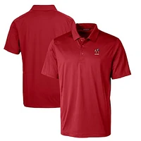 Men's Cutter & Buck Red Georgia Bulldogs Alumni Logo Prospect DryTec Textured Stretch Polo