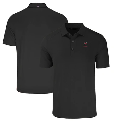 Men's Cutter & Buck Black Georgia Bulldogs Alumni Logo Forge Eco Stretch Recycled Polo