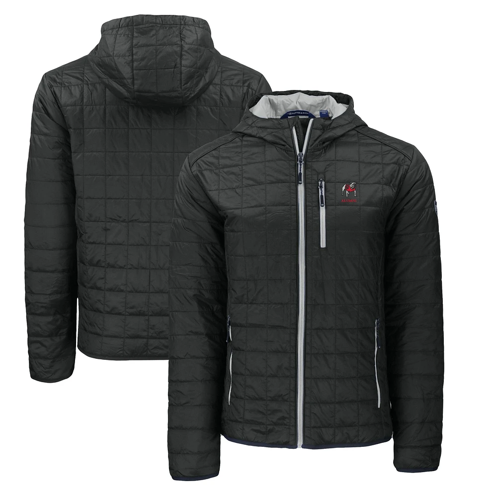 Men's Cutter & Buck Georgia Bulldogs Alumni Logo Rainier Primaloft Eco Full-Zip Hooded Jacket