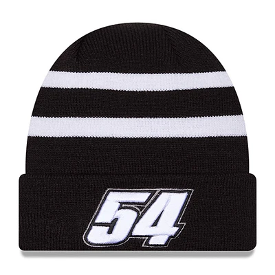 Men's New Era Black/White Ty Gibbs Cuffed Knit Hat