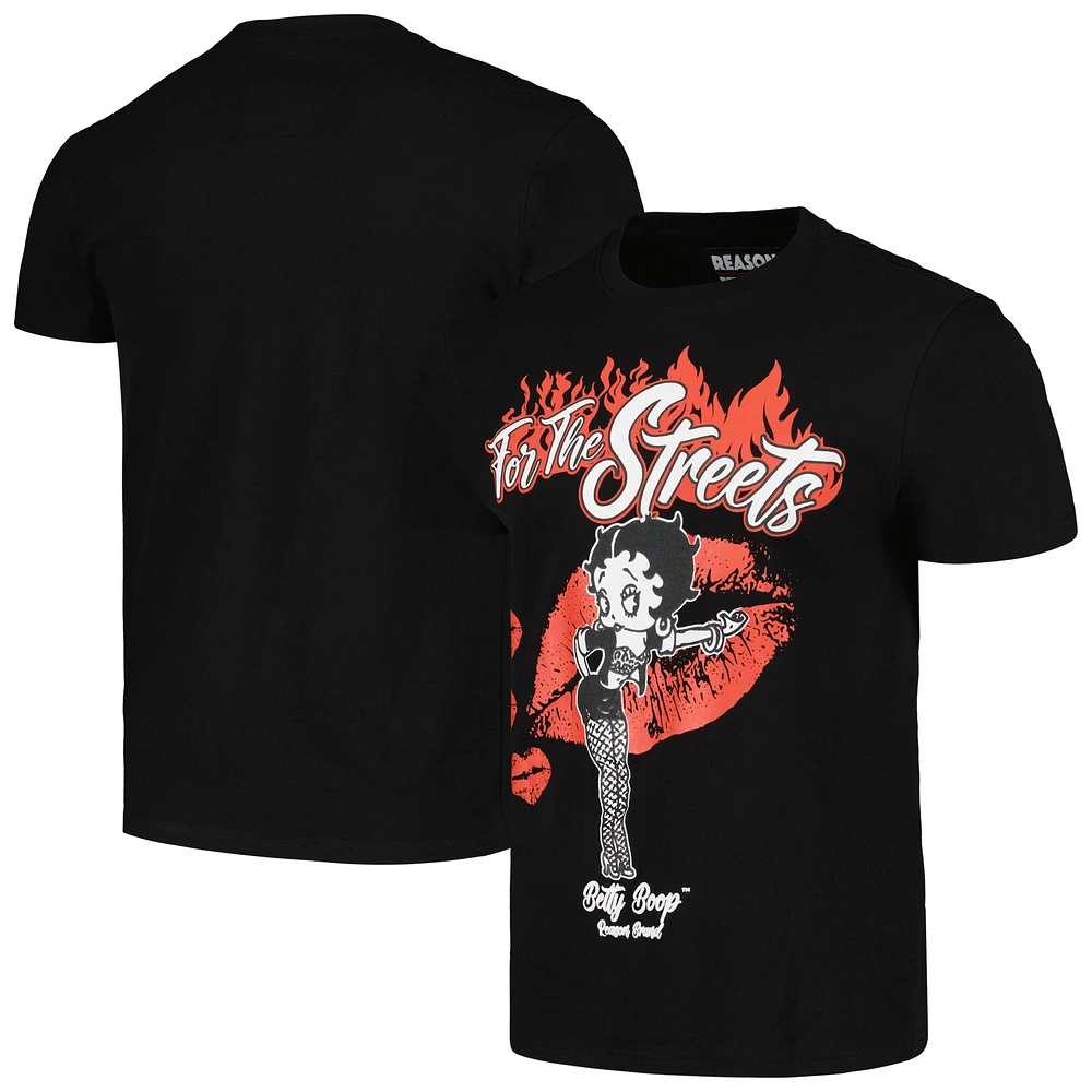 Unisex Reason Black Betty Boop For The Streets T-Shirt