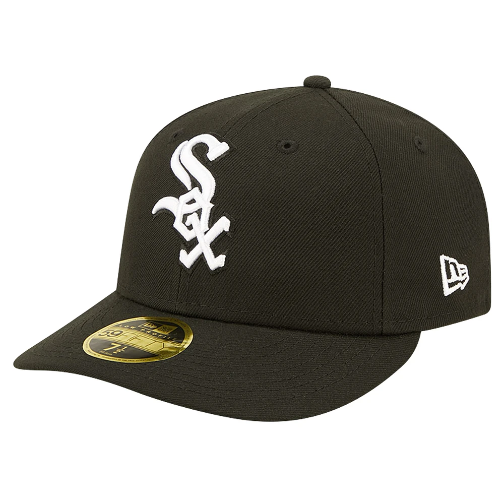 Men's New Era Black Chicago White Sox Low Profile 59FIFTY Fitted Hat