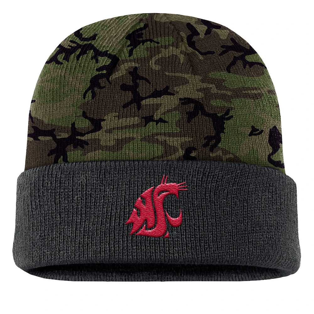 Men's Nike Camo Washington State Cougars Military Appreciation Cuffed Knit Hat