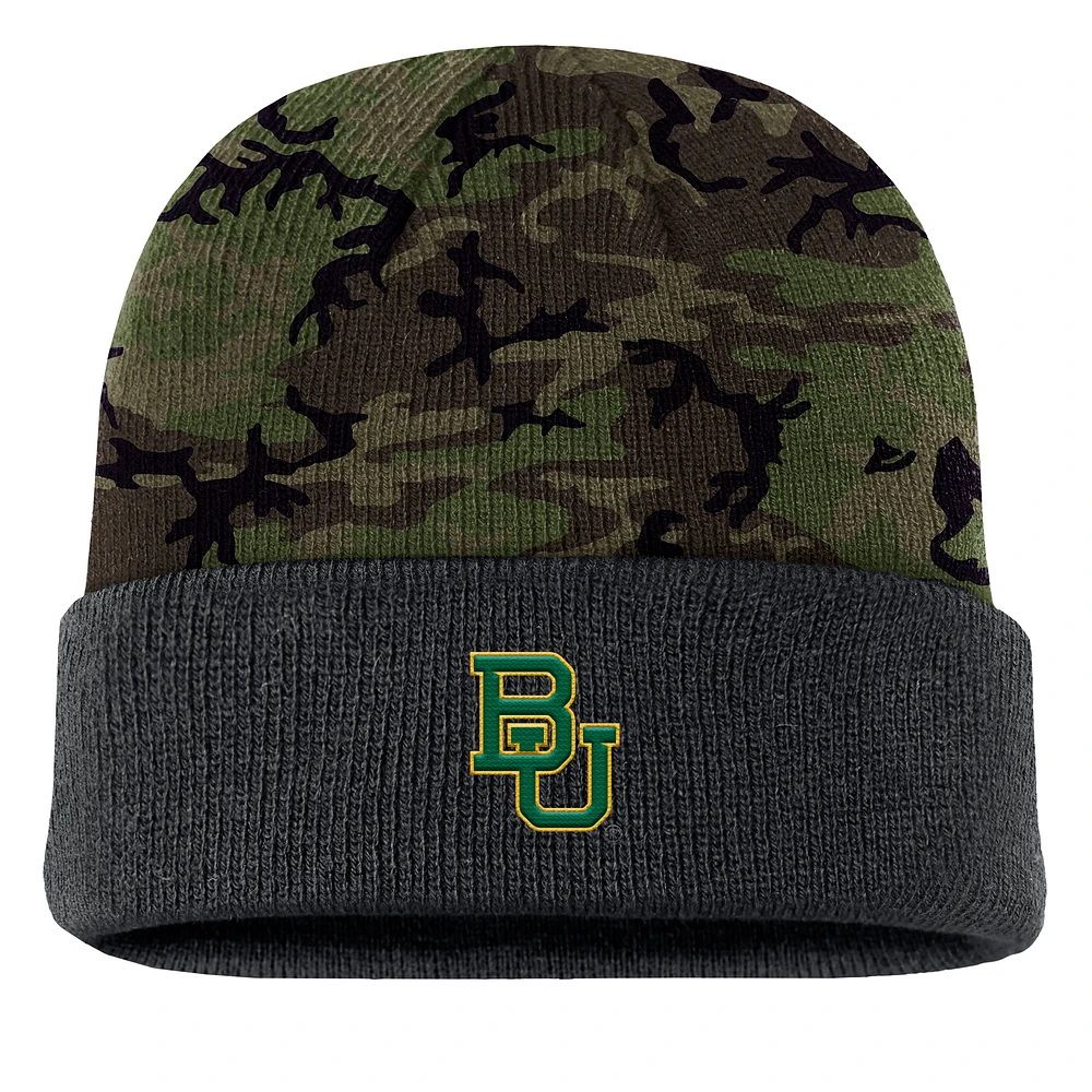 Men's Nike Camo Baylor Bears Military Appreciation Cuffed Knit Hat