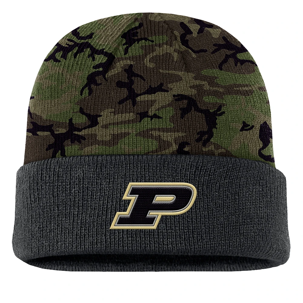 Men's Nike Camo Purdue Boilermakers Military Appreciation Cuffed Knit Hat