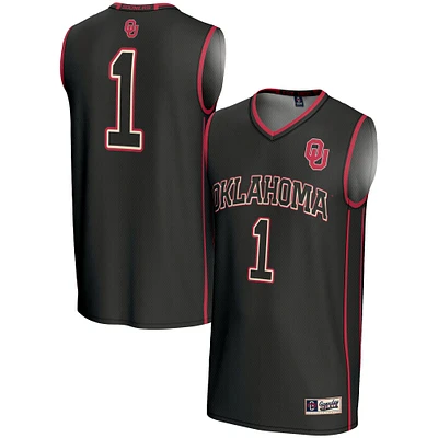 Unisex GameDay Greats #1 Black Oklahoma Sooners Lightweight Basketball Jersey