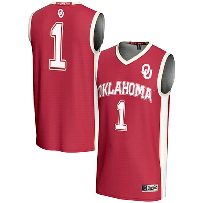 Youth GameDay Greats #1 Crimson Oklahoma Sooners Lightweight Basketball Jersey