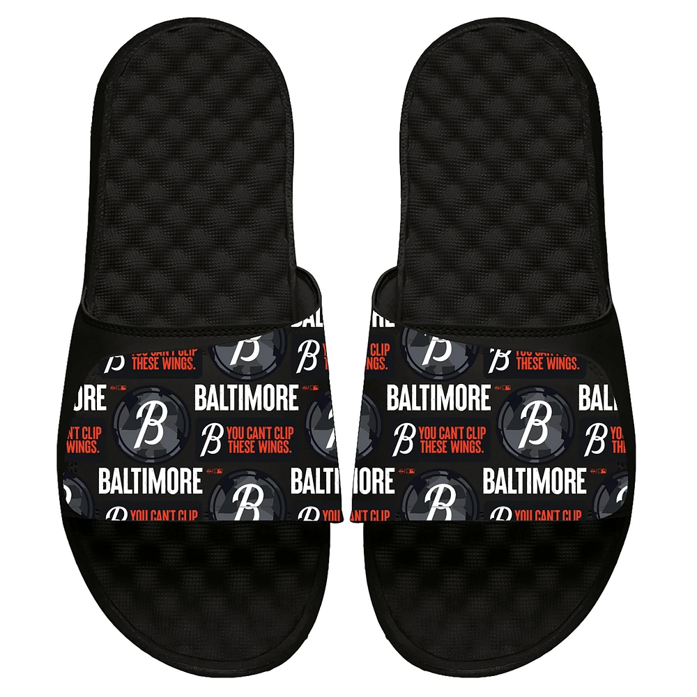 Youth ISlide Black Baltimore Orioles 2023 City Connect Repeat Slide Sandals