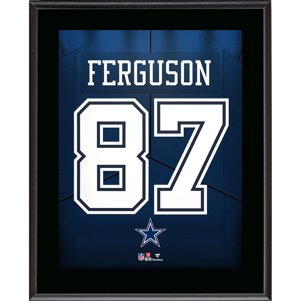 Jake Ferguson Dallas Cowboys 10.5" x 13" Jersey Number Sublimated Player Plaque