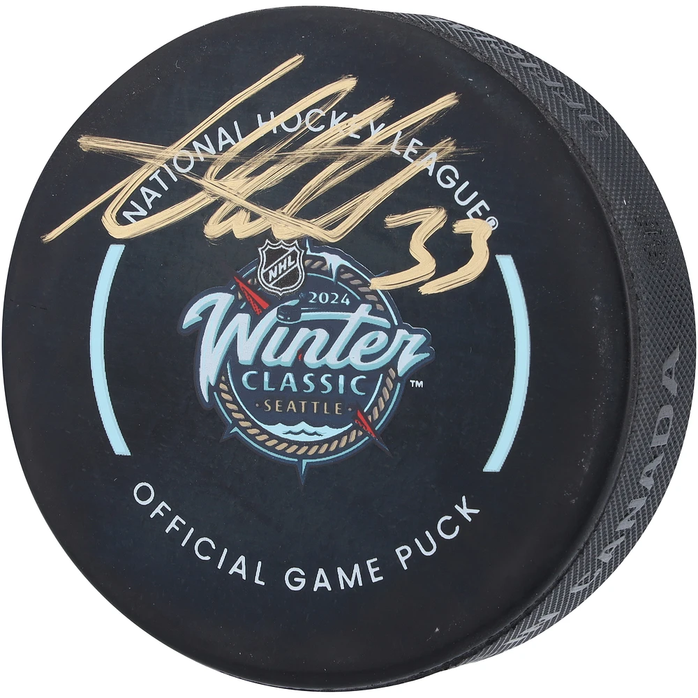 Adin Hill Vegas Golden Knights Autographed 2024 Winter Classic Official Game Puck