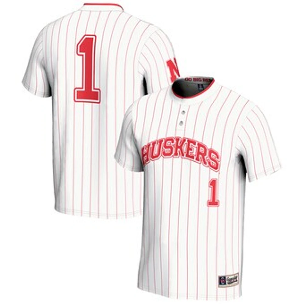 Youth GameDay Greats #1 White Nebraska Huskers Lightweight Softball Jersey