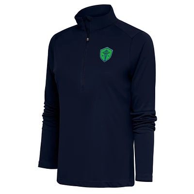 Women's Antigua Navy Seattle Sounders FC Tribute Half-Zip Pullover Top