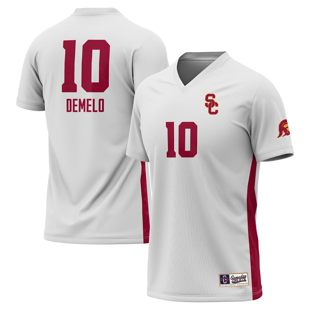 Unisex GameDay Greats USC Trojans Savannah DeMelo White Lightweight Women's Soccer Fashion Jersey