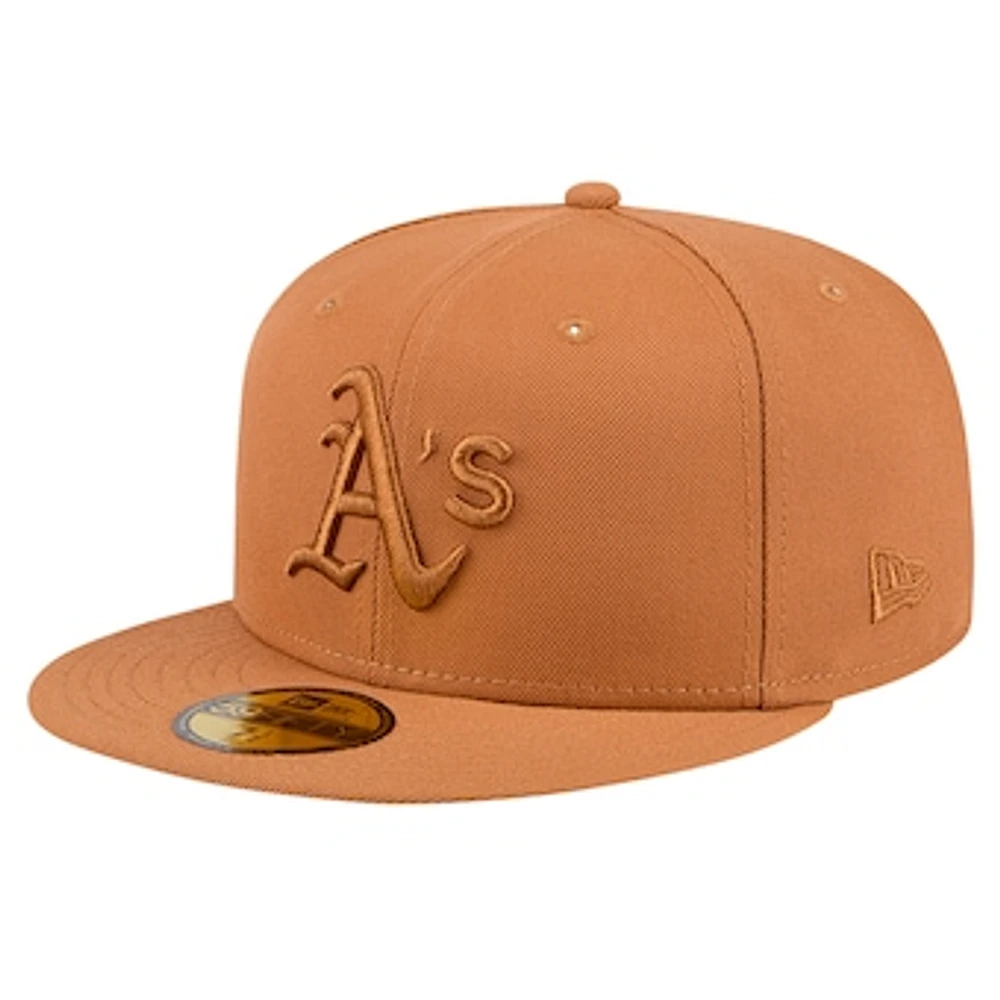 Men's New Era Brown Athletics Color Pack 59FIFTY Fitted Hat