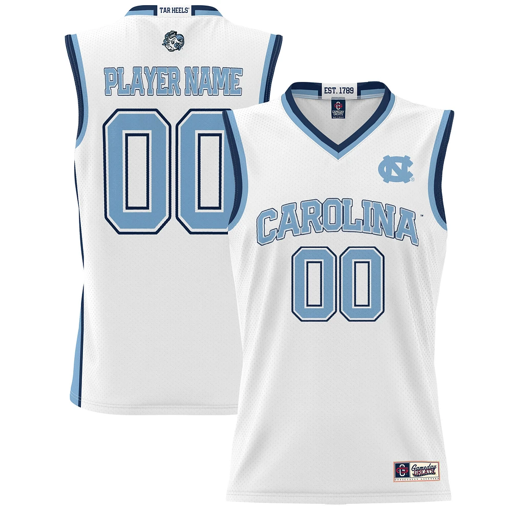Unisex GameDay Greats White North Carolina Tar Heels NIL Pick-A-Player Lightweight Women's Basketball Jersey