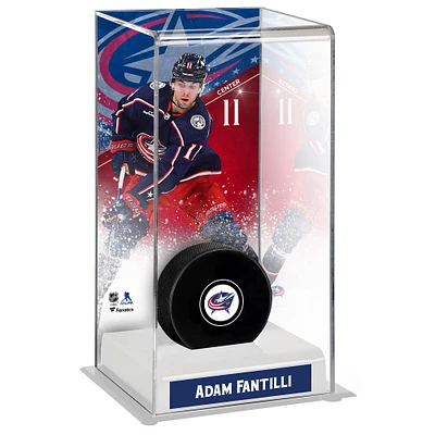 Adam Fantilli Columbus Blue Jackets Deluxe Tall Hockey Puck Case