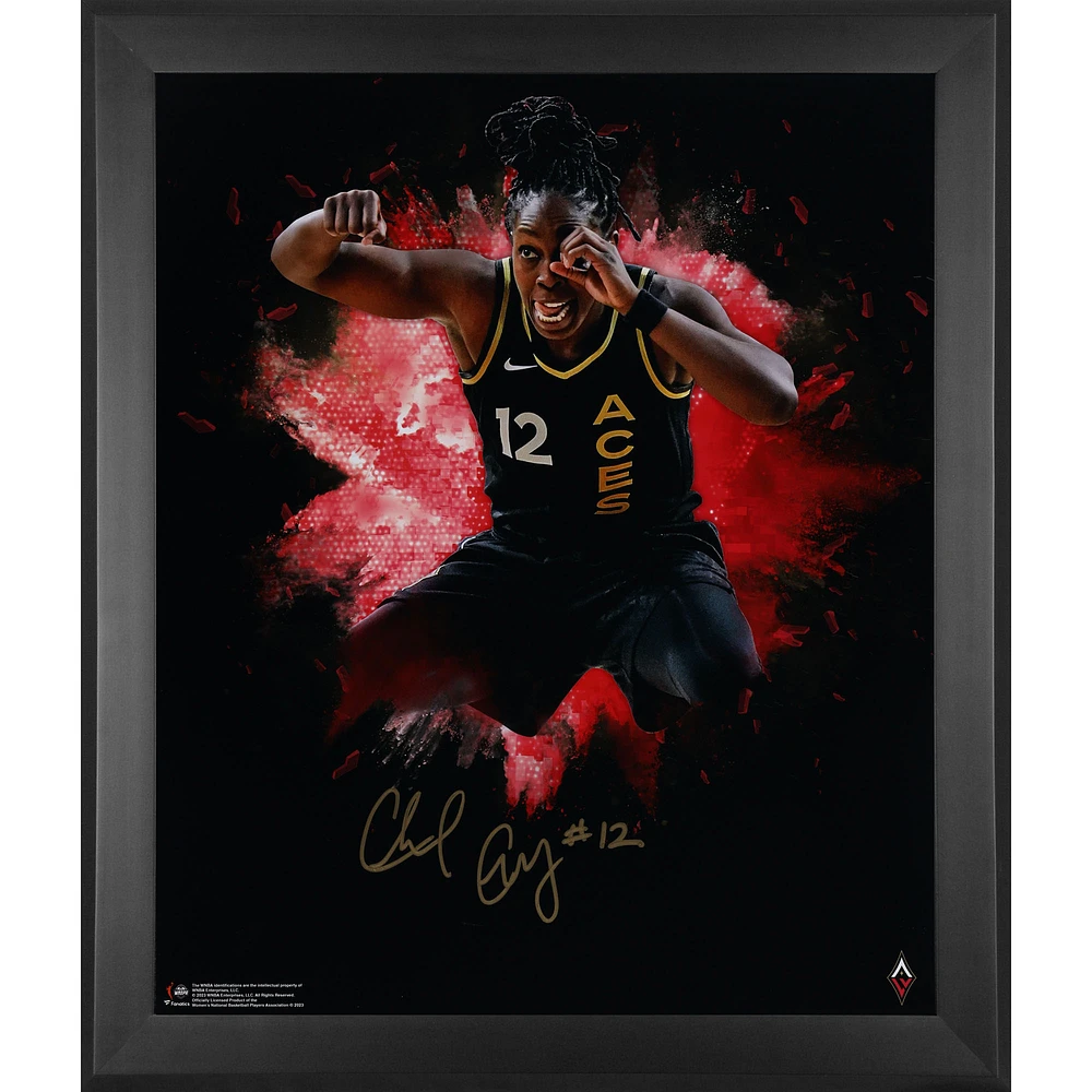 Chelsea Gray Las Vegas Aces Framed Autographed 20" x 24" In Focus Photograph