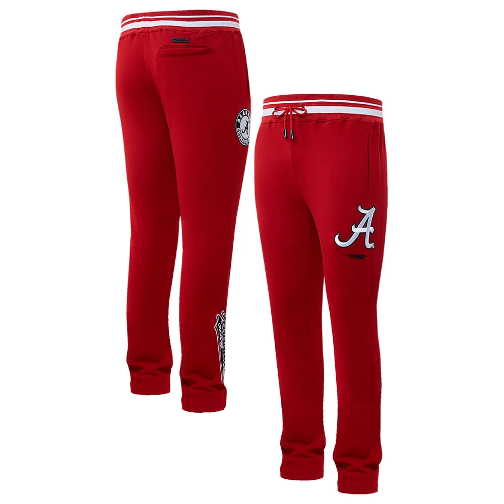 Men's Pro Standard Crimson Alabama Crimson Tide Script Tail Fleece Sweatpants