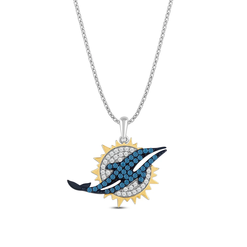 True Fan Miami Dolphins Team Necklace