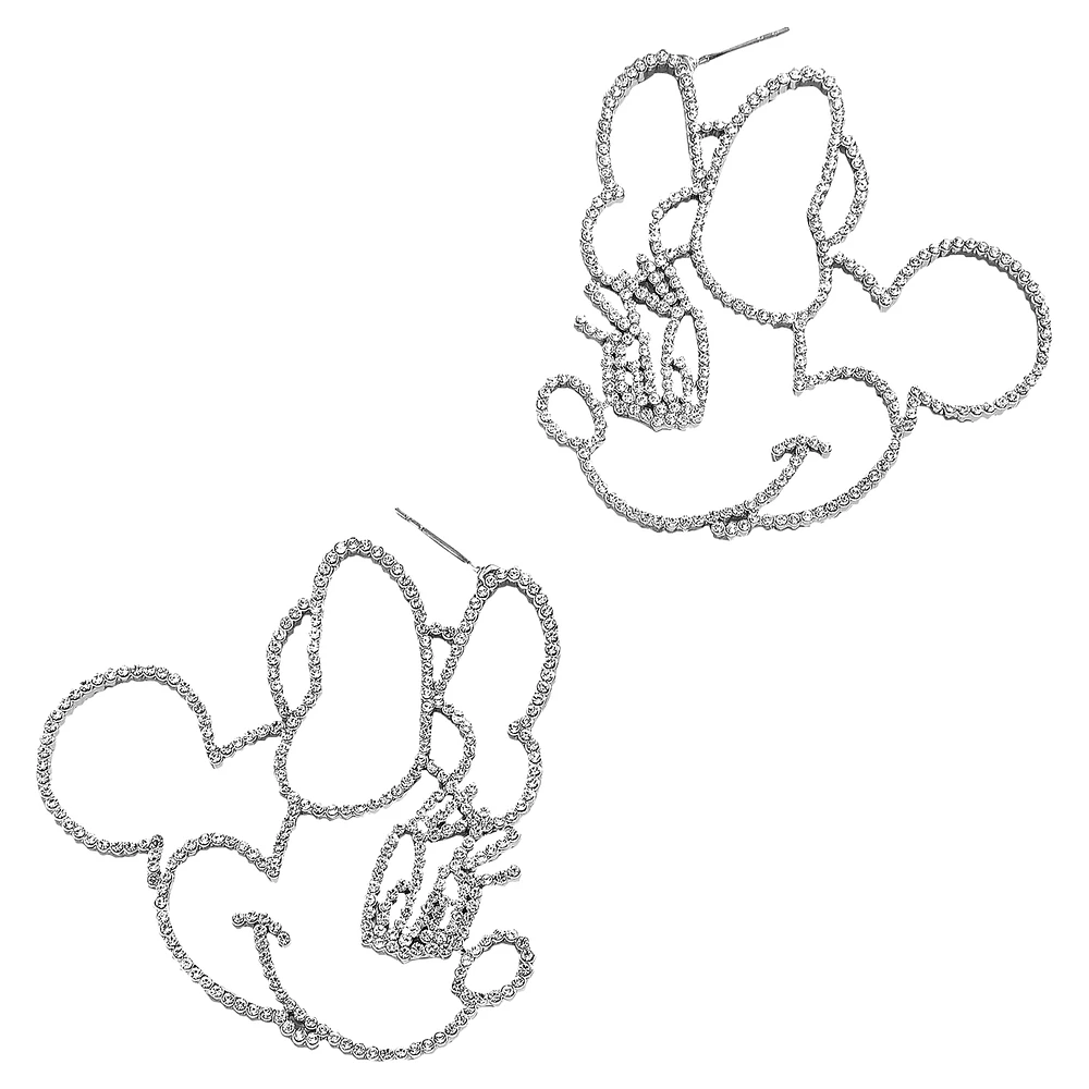 BaubleBar Minnie Mouse Outline Earrings