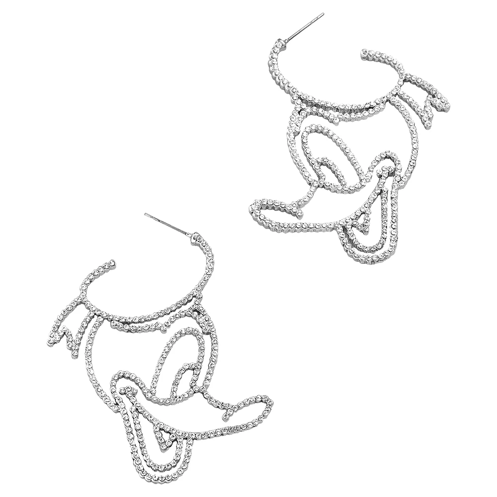 BaubleBar Donald Duck Outline Earrings